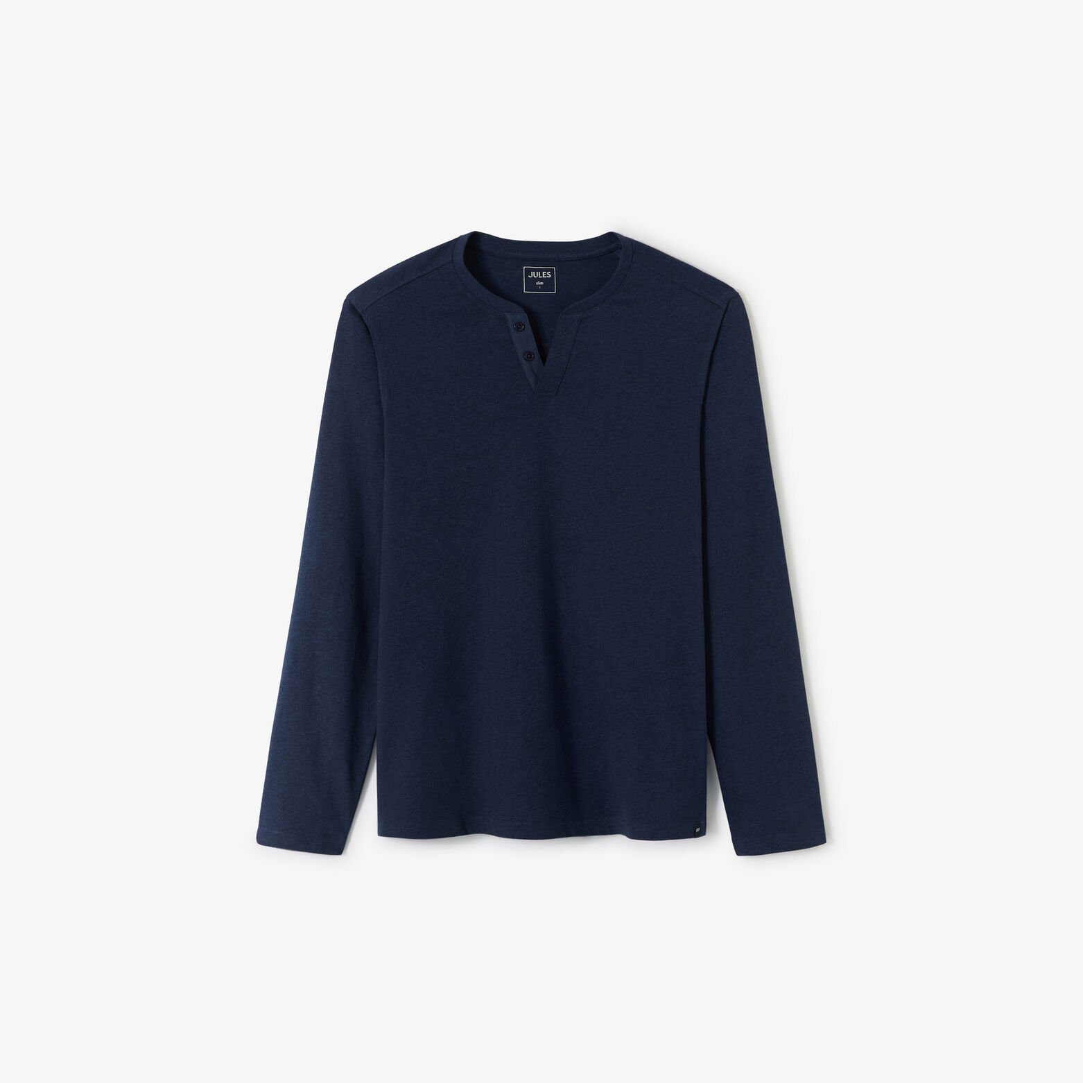 Tee shirt col tunisien manches longues