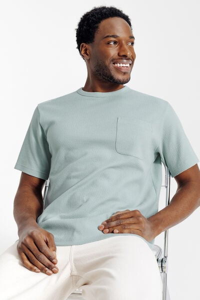 T-shirt in wafelstof