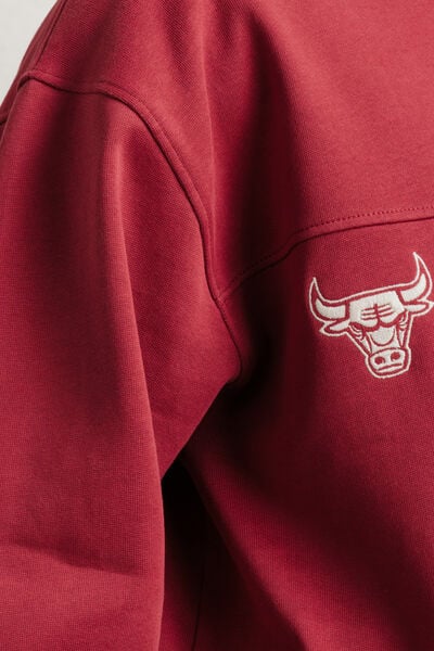 Sweat &agrave; capuche brod&eacute; Chicago Bulls licence NBA