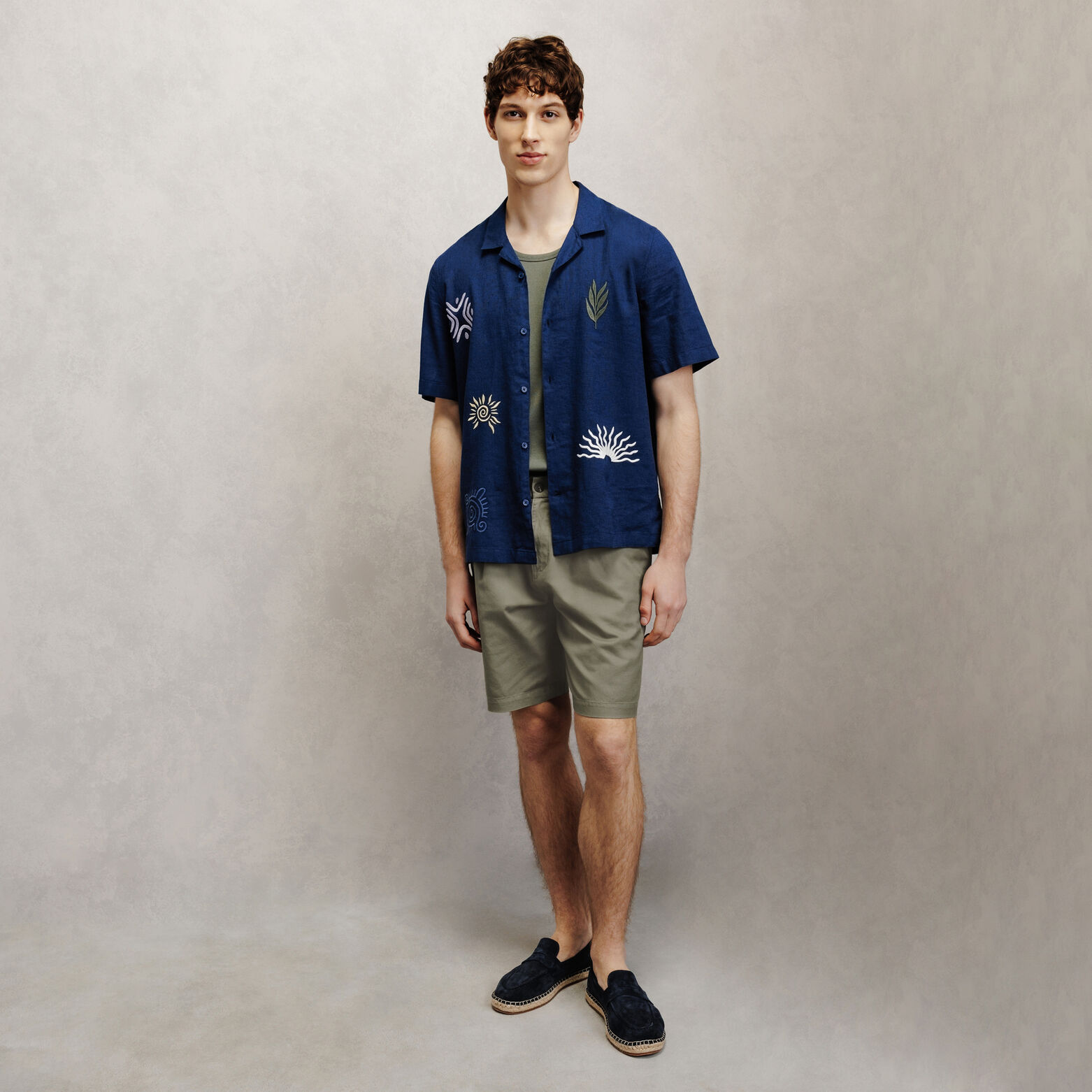 Bermuda en coton lin