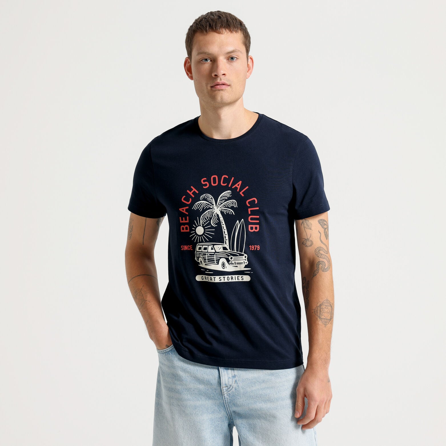 Tee shirt imprim&eacute; devant