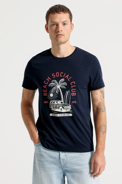 T-Shirt Bleu fonc&eacute;