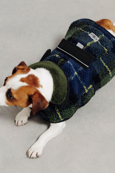 Manteau pour chien &agrave; carreaux