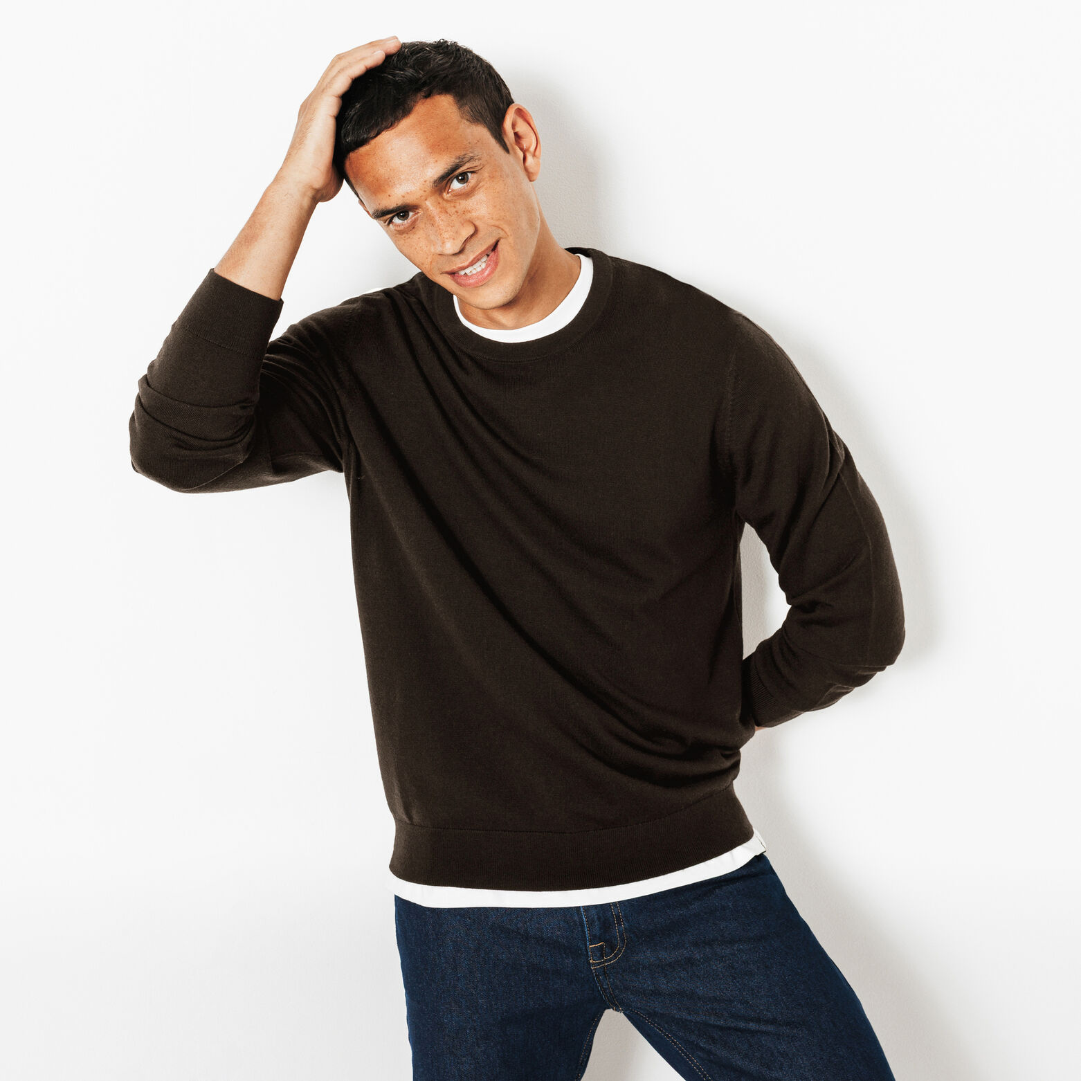 Pull col rond mérinos