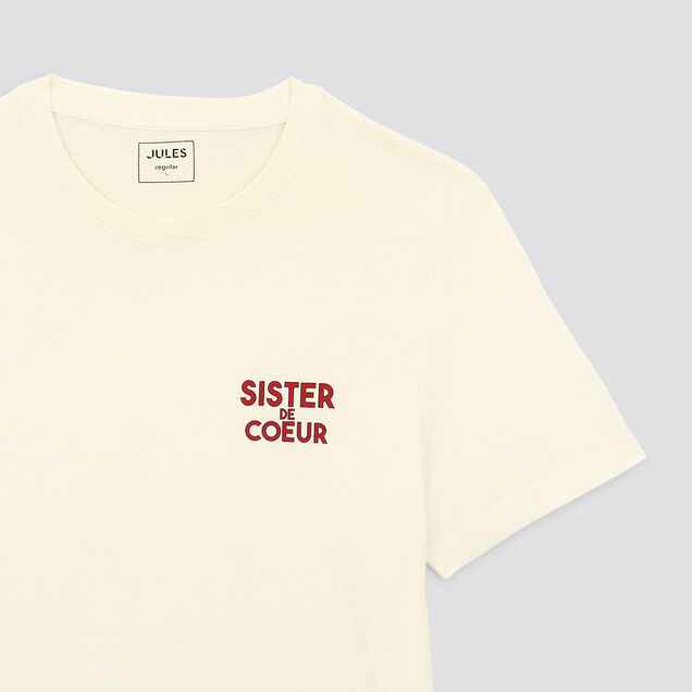 Tee-shirt imprimé SISTER DE COEUR