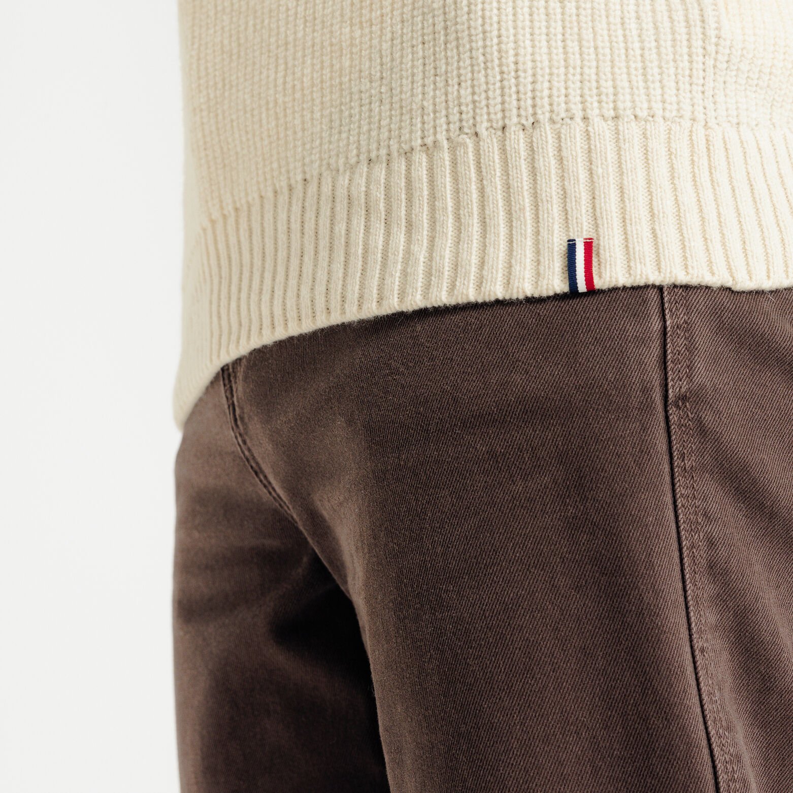 Pull mérinos cachemire Made in France