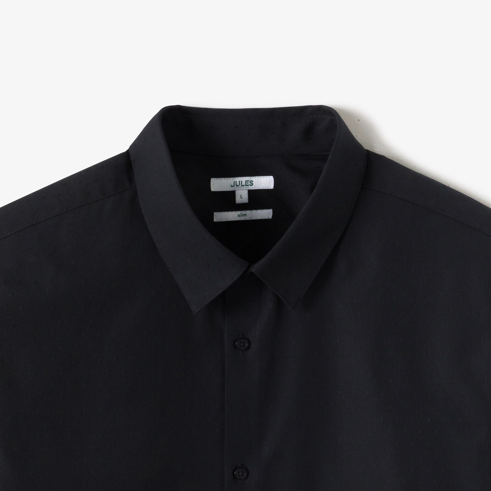 Makkelijk te strijken effen slim fit hemd