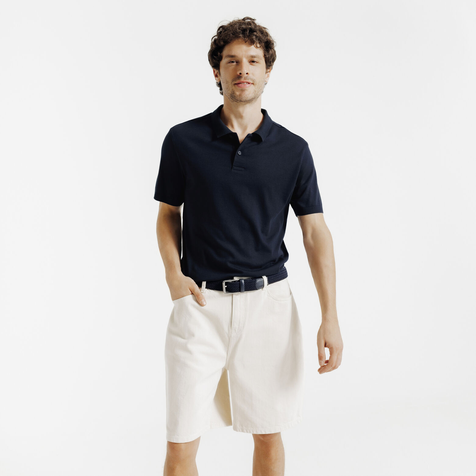 Polo manches courtes uni