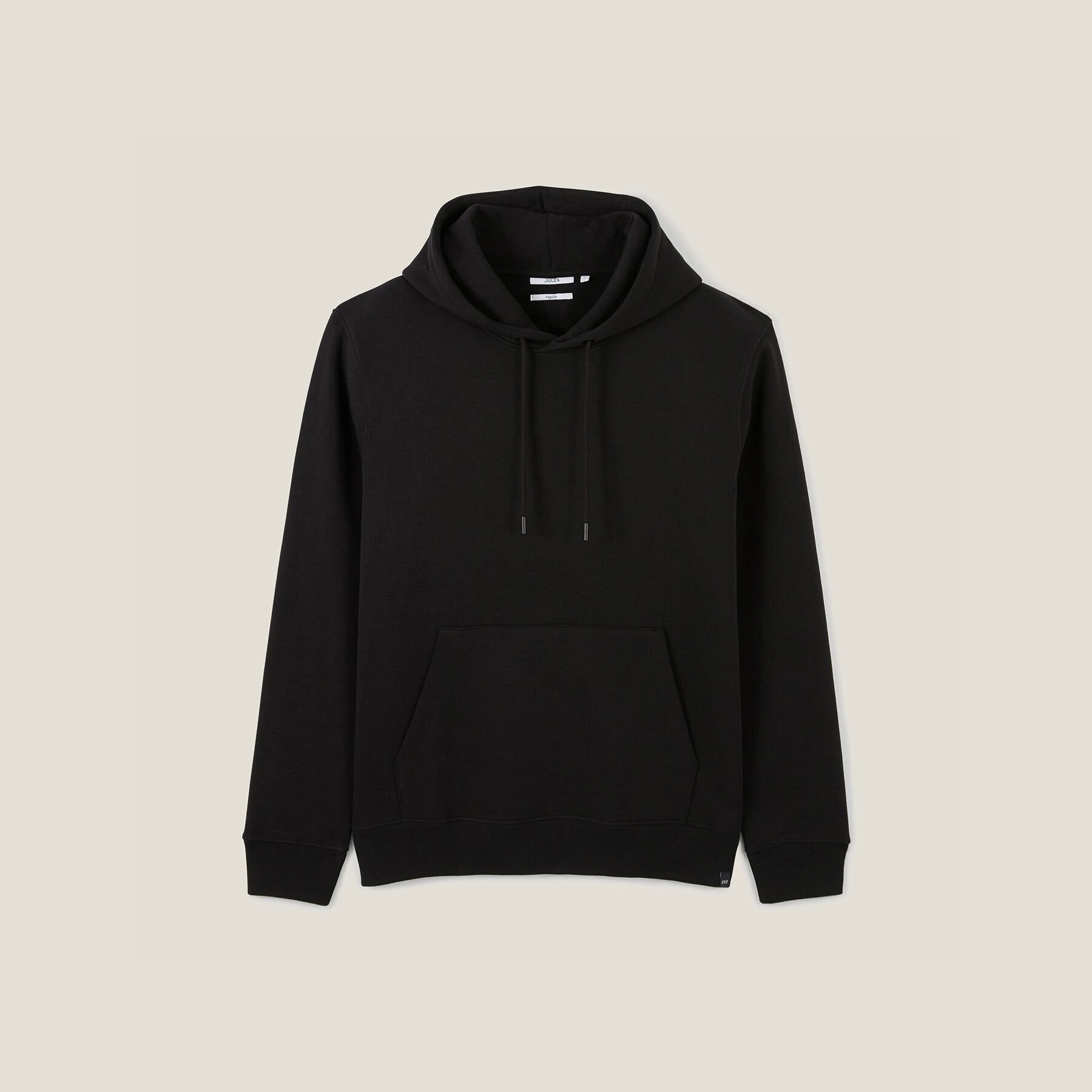 Sweat a capuche uni Noir Jules