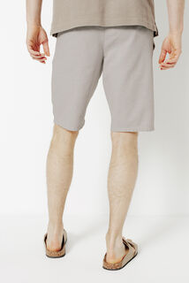 Bermuda uni en coton lin