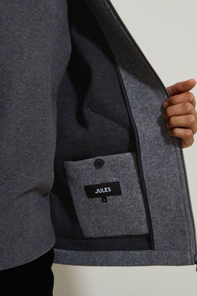 Blouson col chemise zippée