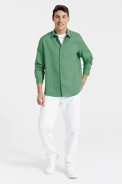Chemise en lin unie