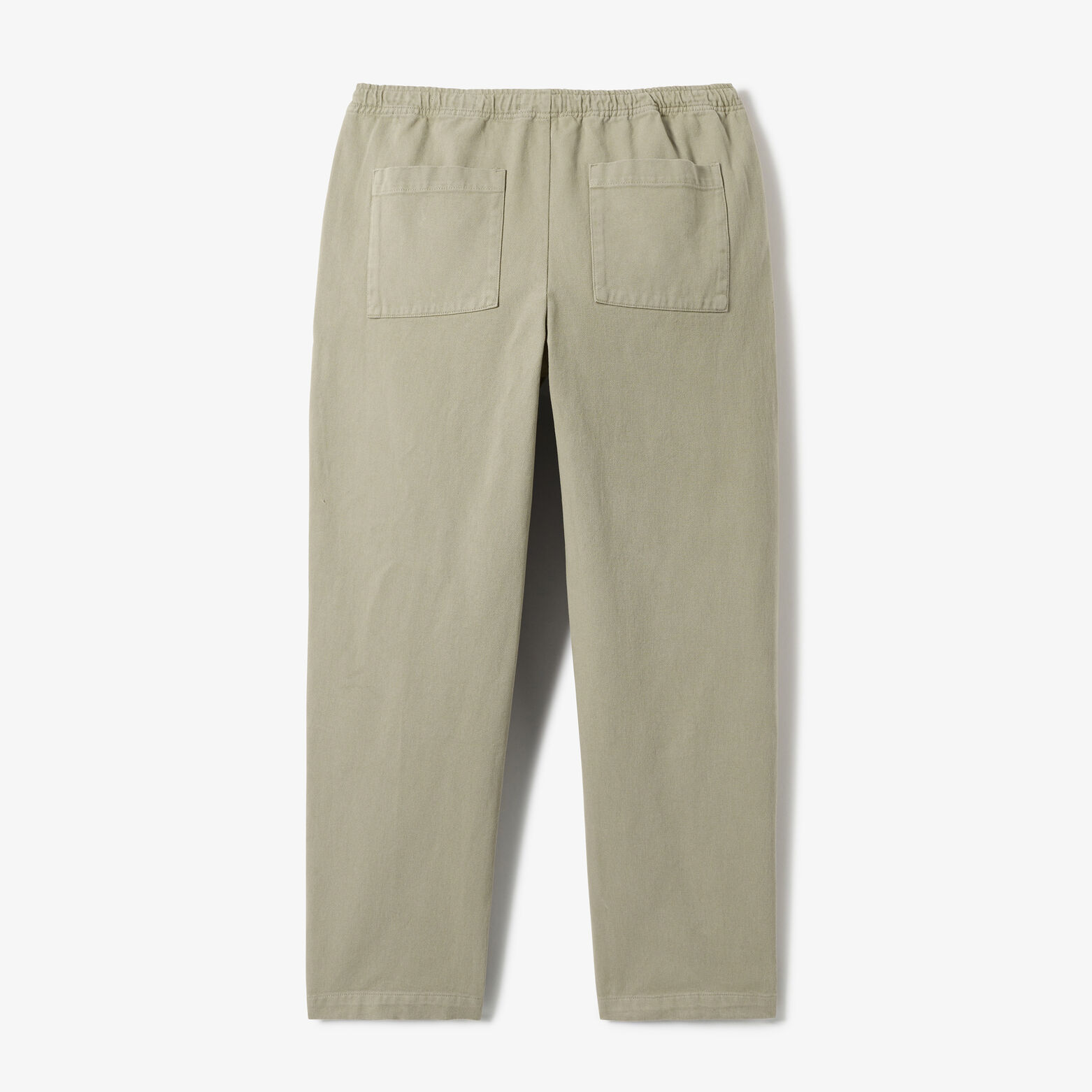 Pantalon tapered taille &eacute;lastiqu&eacute;e 100% coton