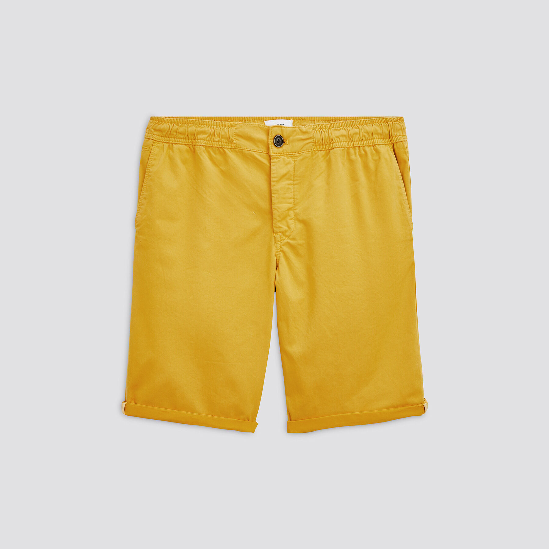 Bermuda chino taille élastiquée Jaune/Or Homme