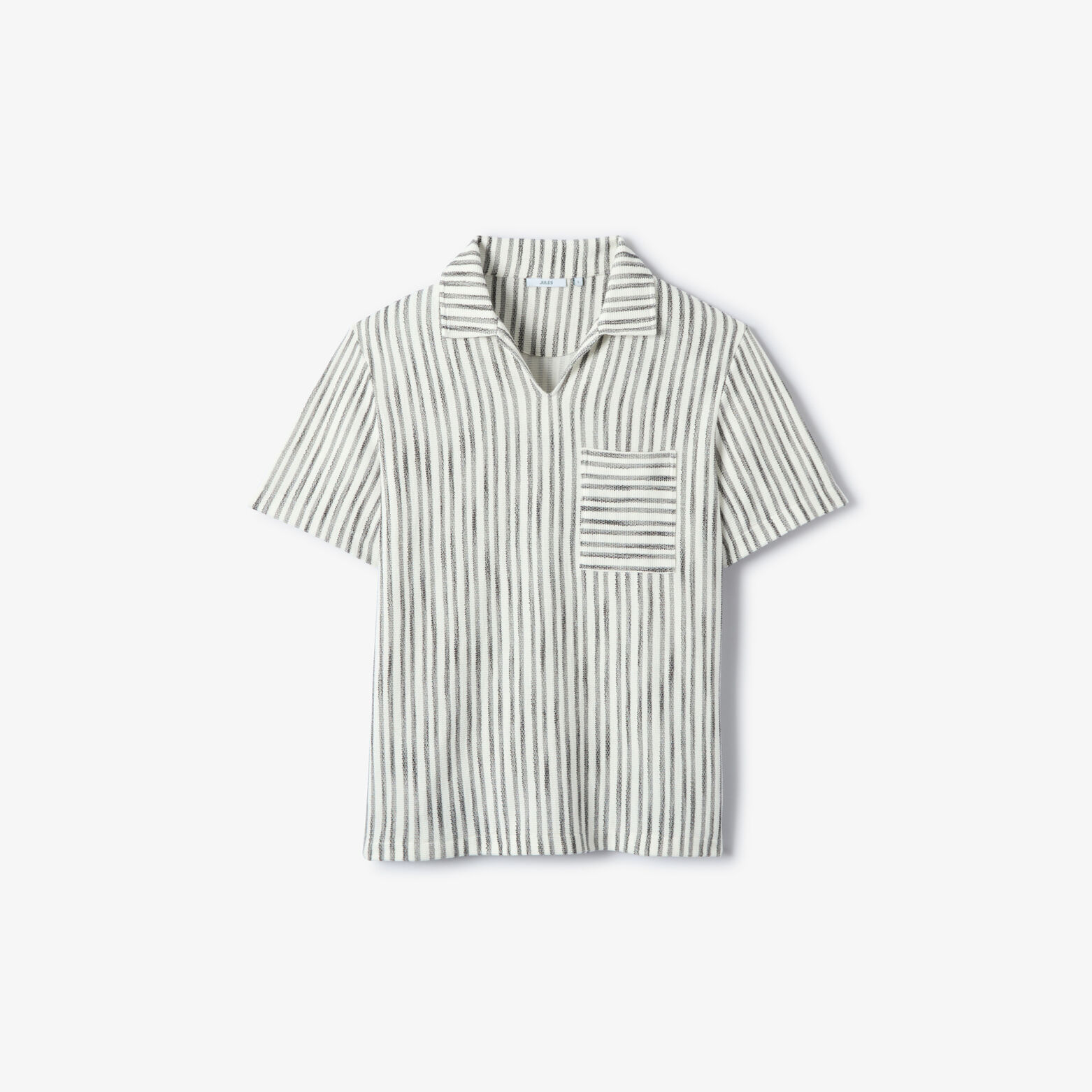 Polo manches courtes ray&eacute; bicolore