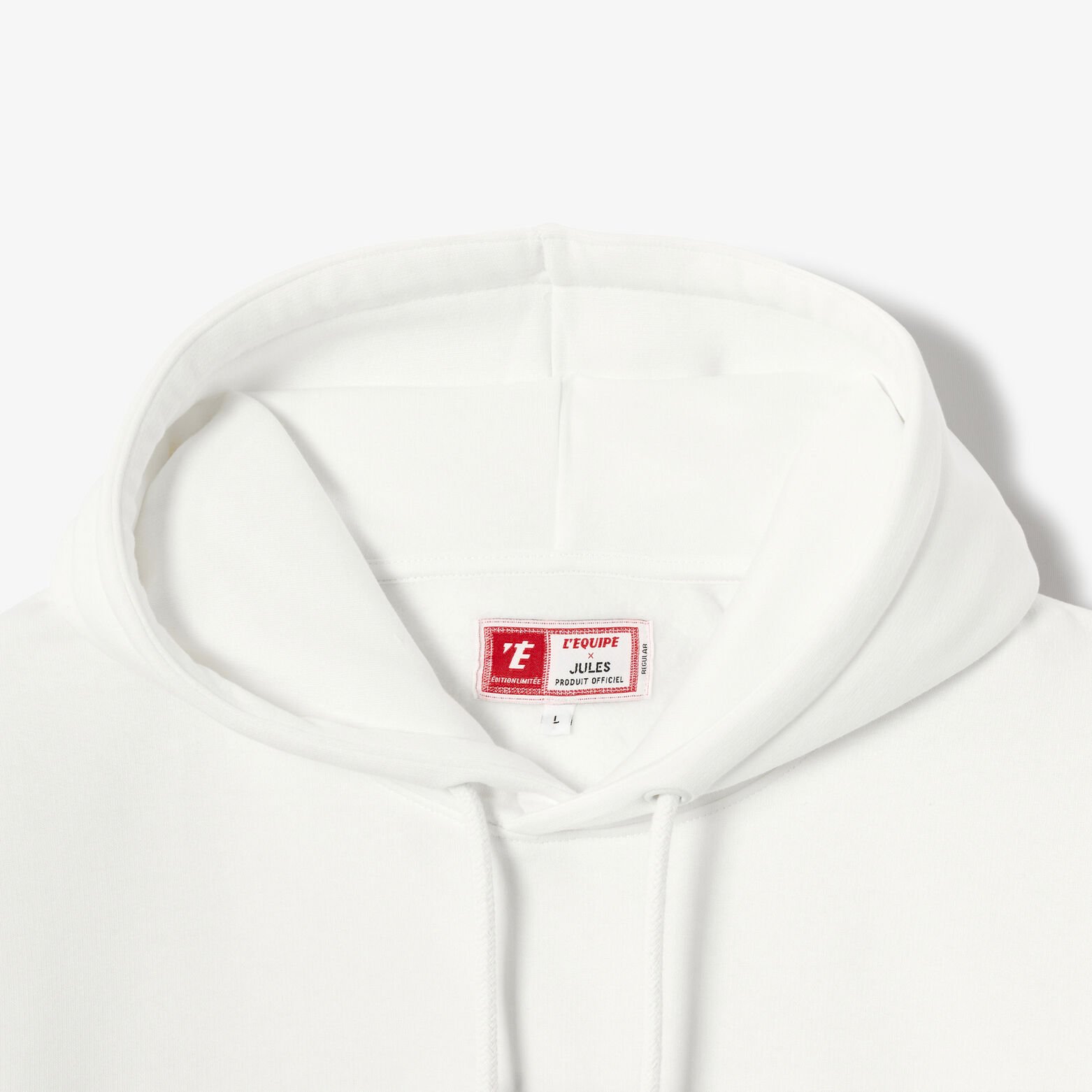 Sweat &agrave; capuche imprim&eacute; licence L'&Eacute;quipe