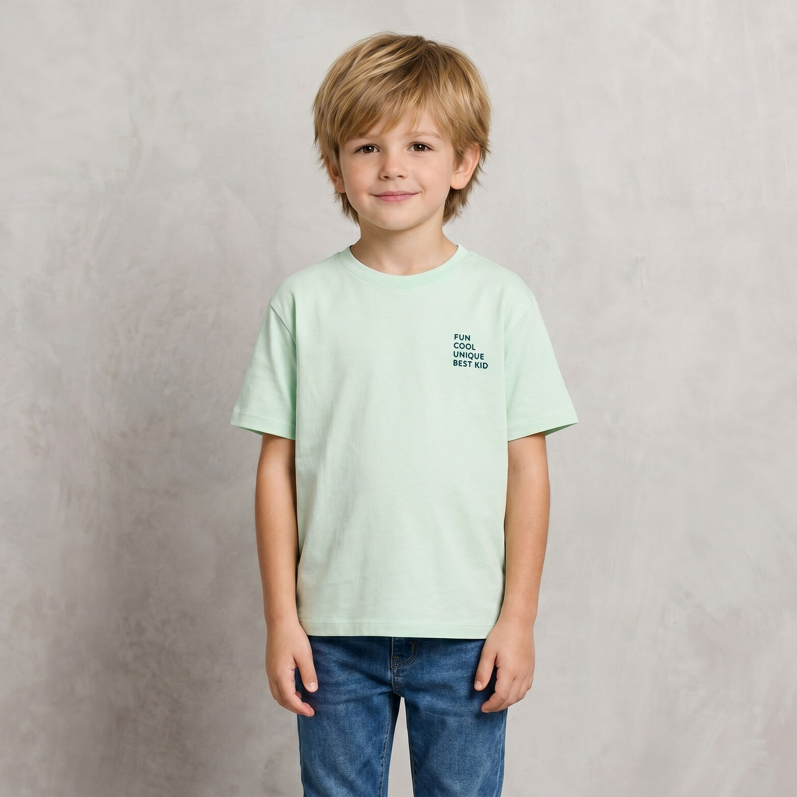 Tee shirt enfant  f&ecirc;te des p&egrave;res imprim&eacute; poitrine