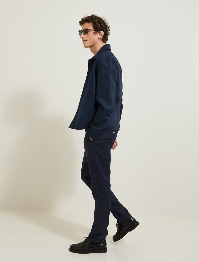 Pantalon en lin droit