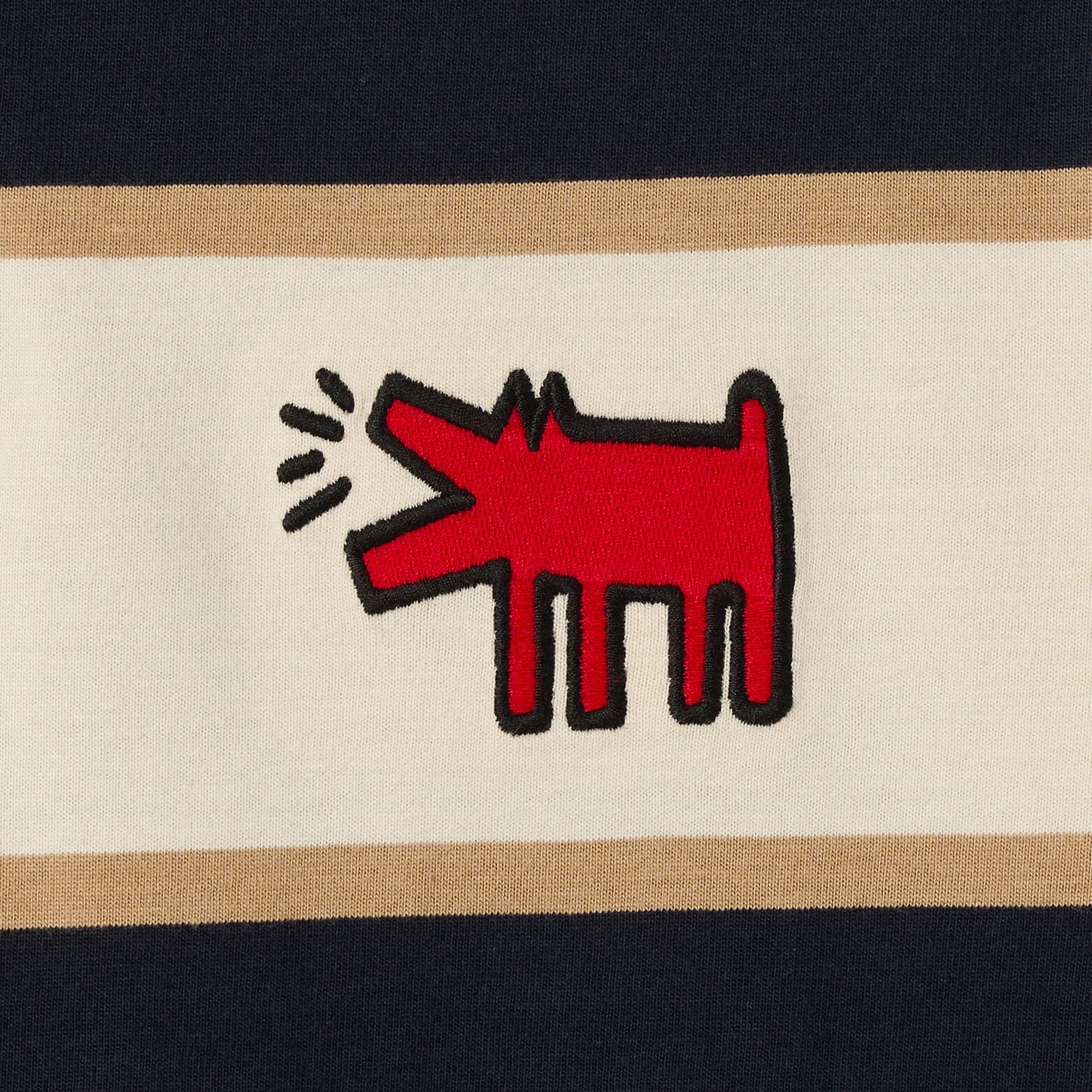 Geborduurde polo korte mouwen licentie Keith Harin