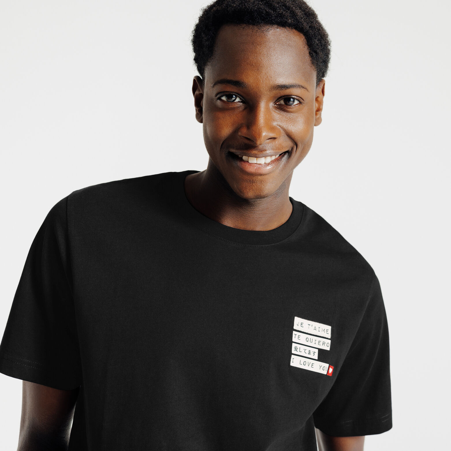 T-shirt met Sint-Valentijn print