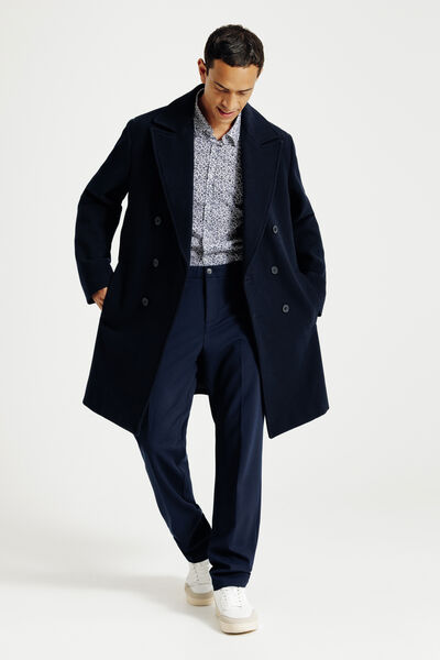 Chemise en coton imprimé floral slim