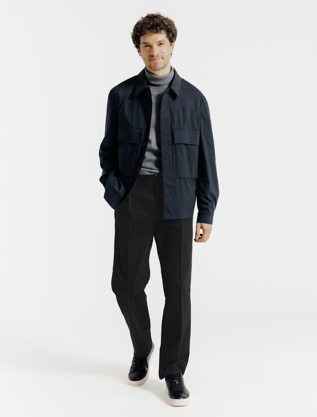 Pantalon chino loose &agrave; plis