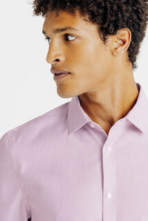 Strijkvrij slim fit gestreept hemd