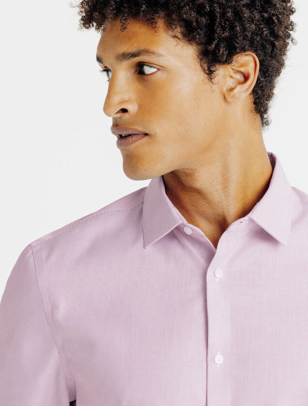 Strijkvrij slim fit gestreept hemd