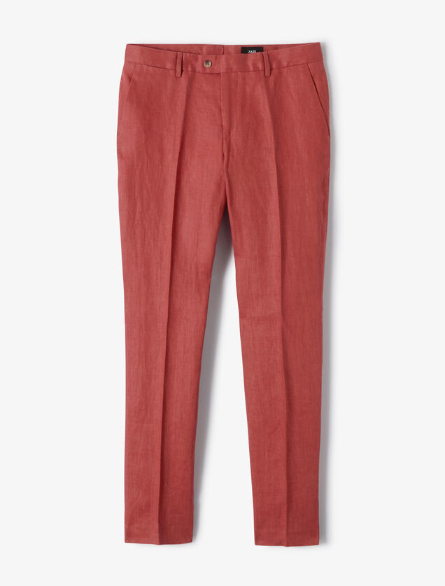 100% linnen kostuumbroek comfort fit