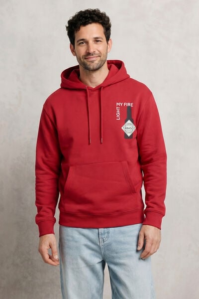 Sweat &agrave; capuche imprim&eacute; licence Tabasco