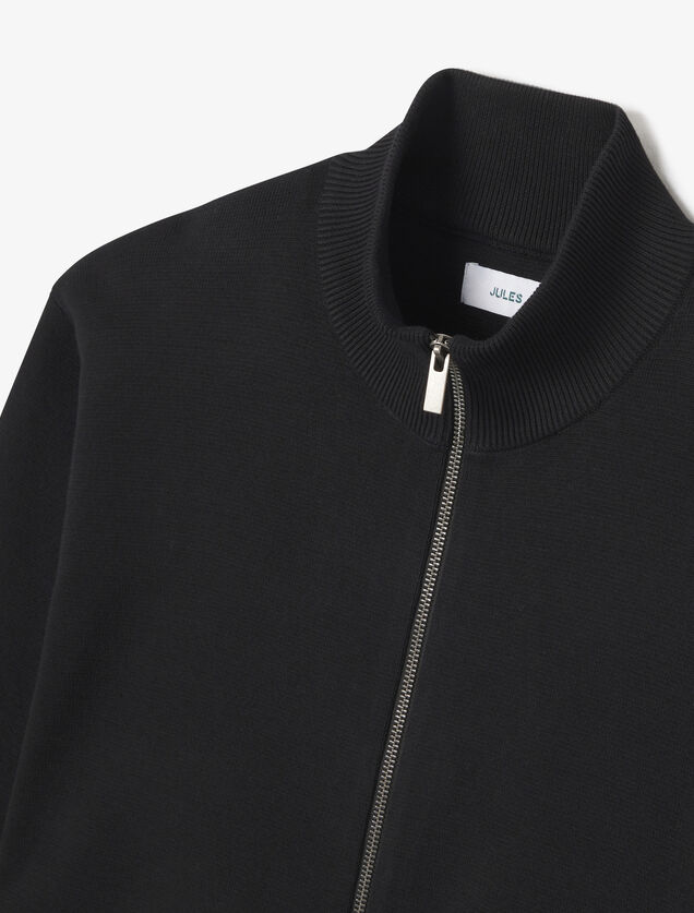 Gilet zipp&eacute; col montant