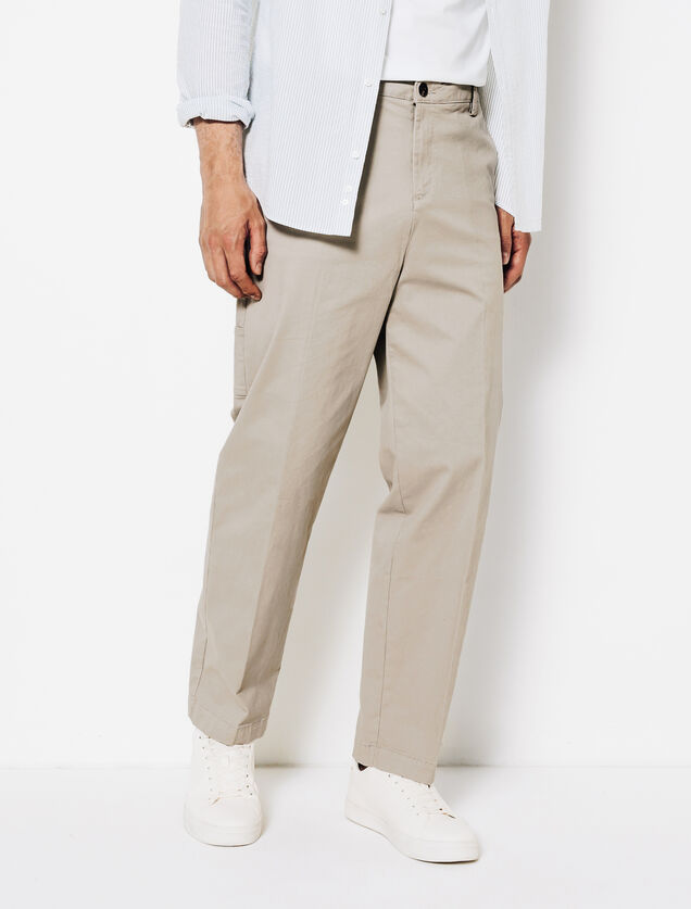 Pantalon chino large