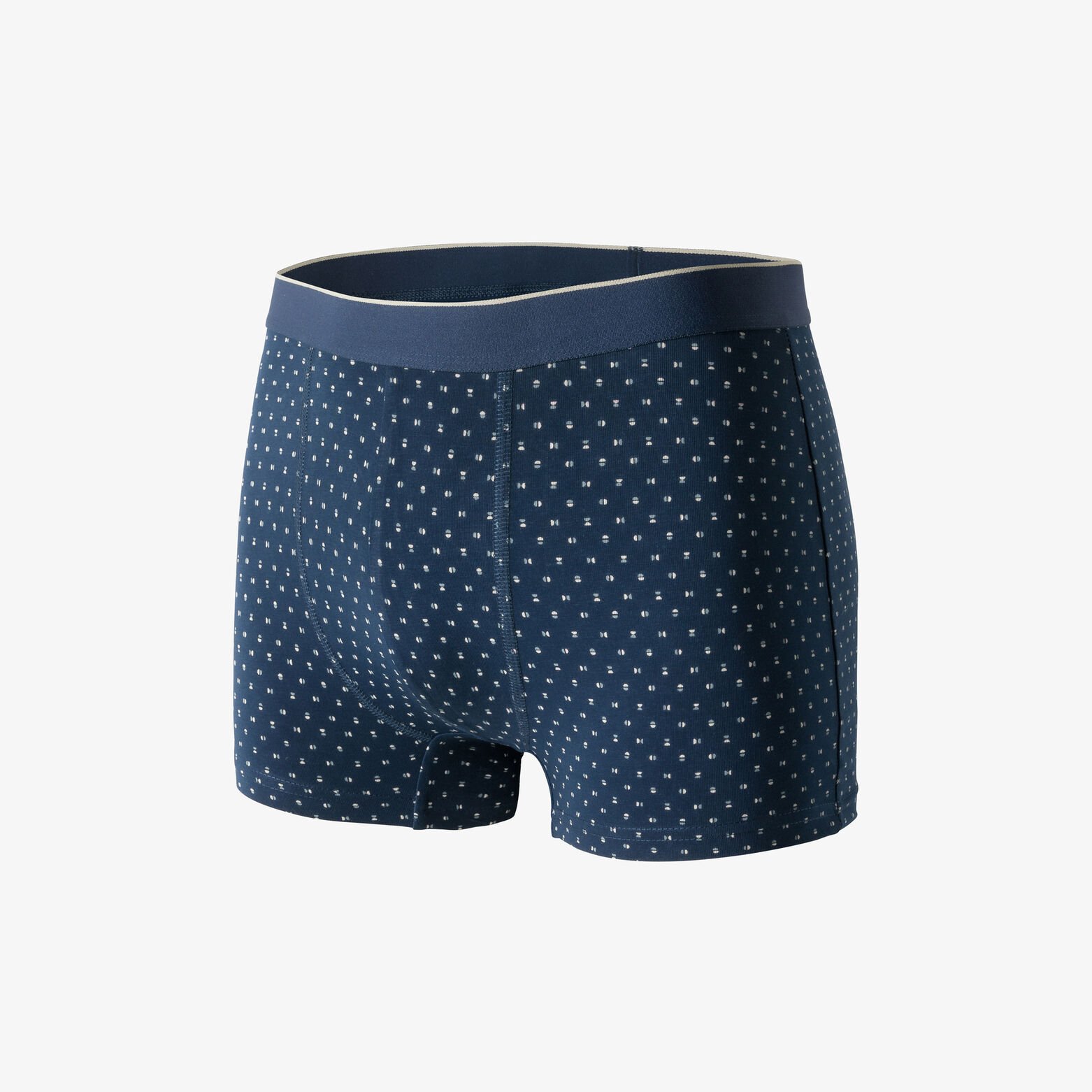 Boxer en coton &agrave; pois