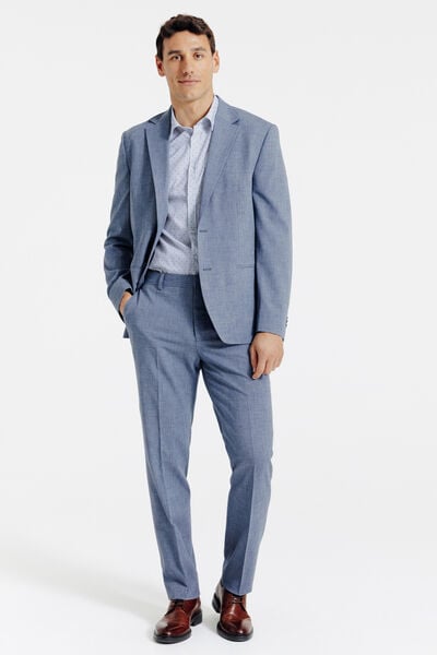 Slim fit hemdje in katoen met geometrische print