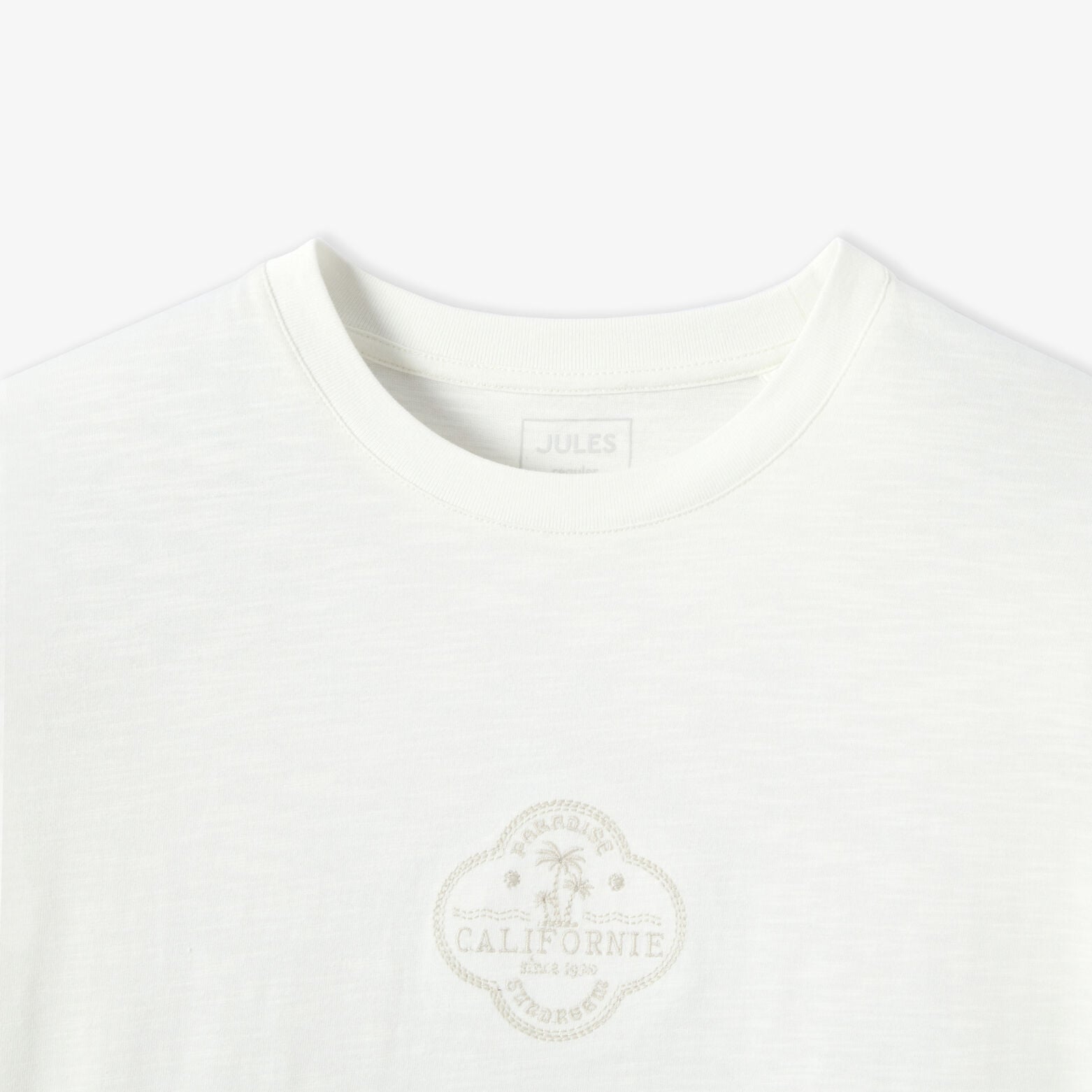 Tee shirt mati&egrave;re flamm&eacute;e imprim&eacute; Californie