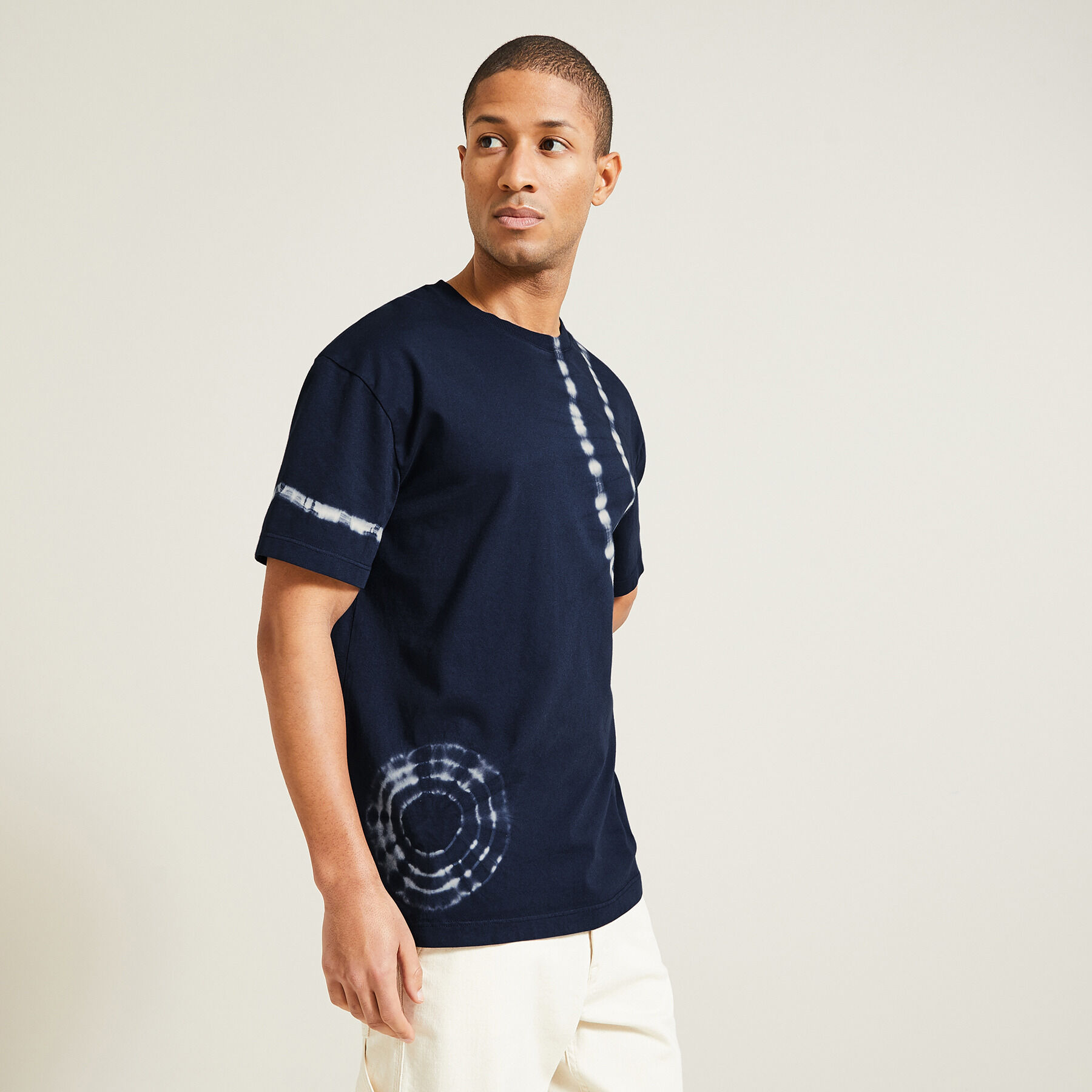 Tee shirt tie deals and dye bleu