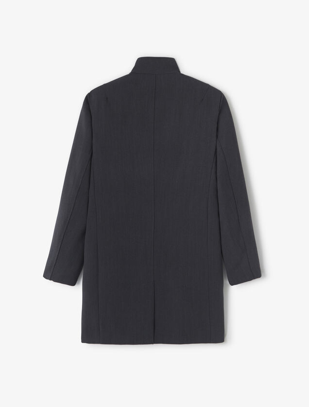 Manteau hiver long col montant