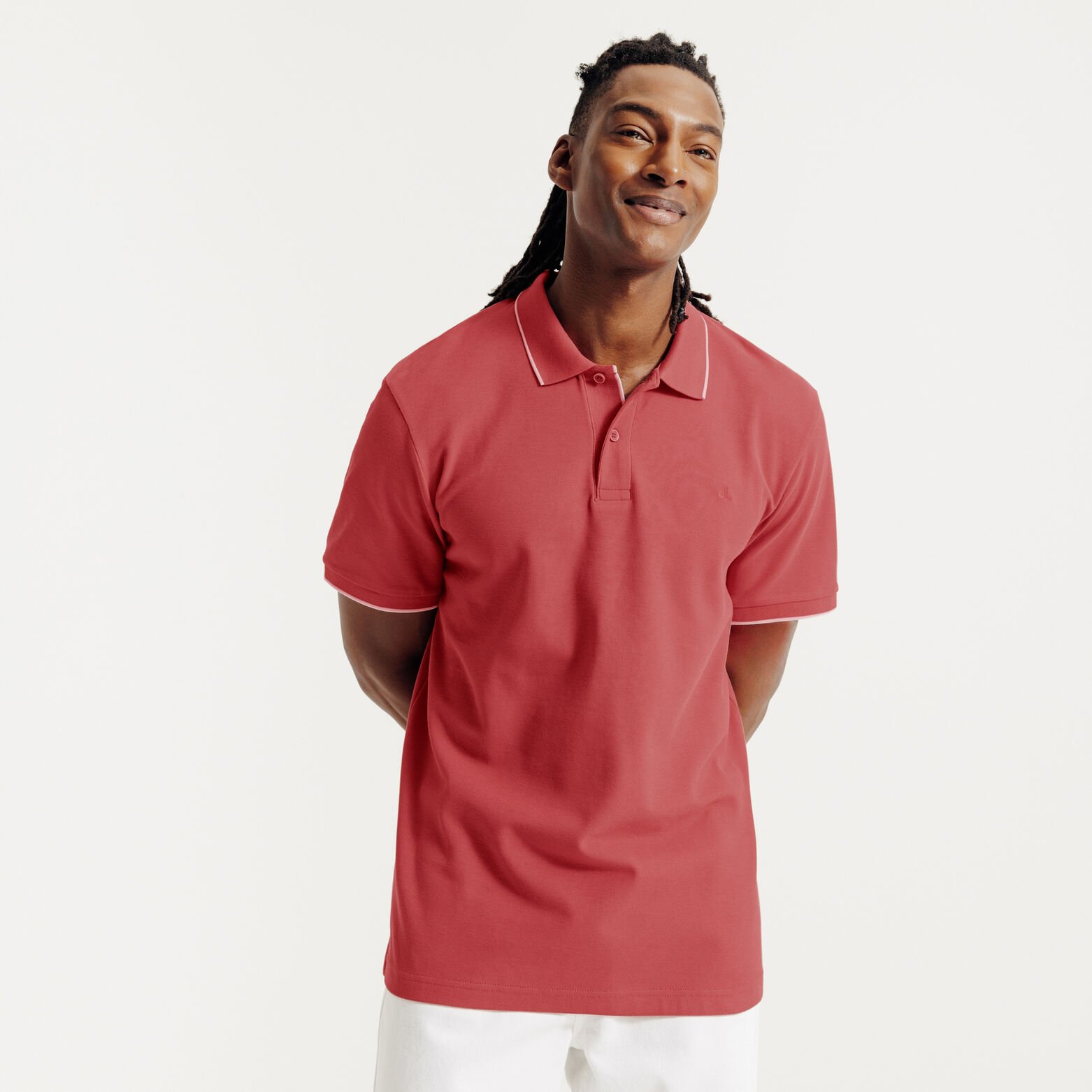 "Le Parfait by Jules" effen polo korte mouwen 