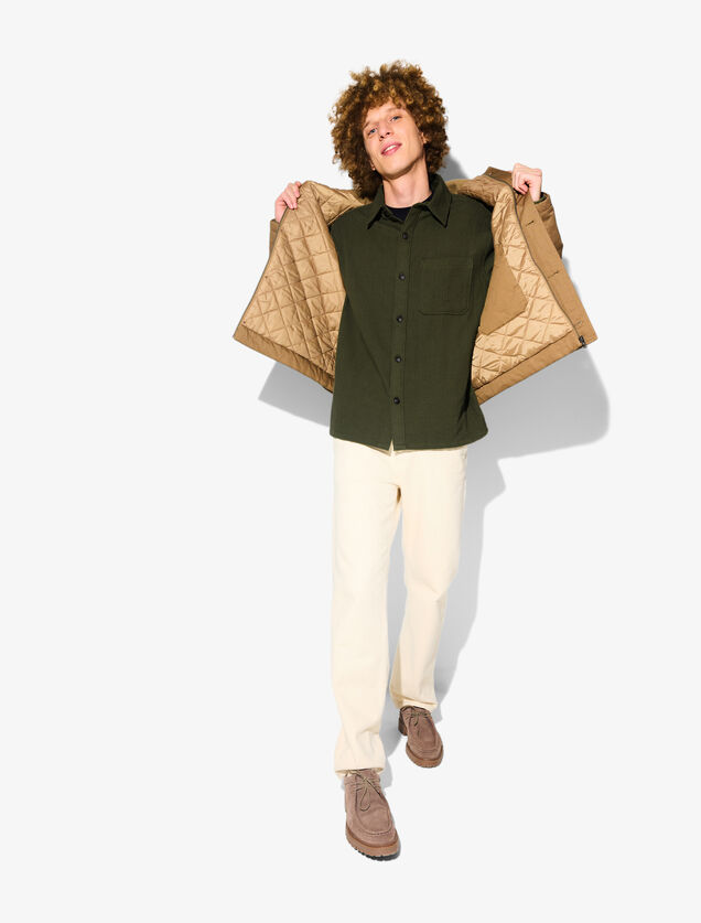 Surchemise en gaze de coton unie