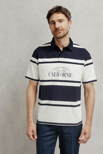 Polo manches courtes ray&eacute;