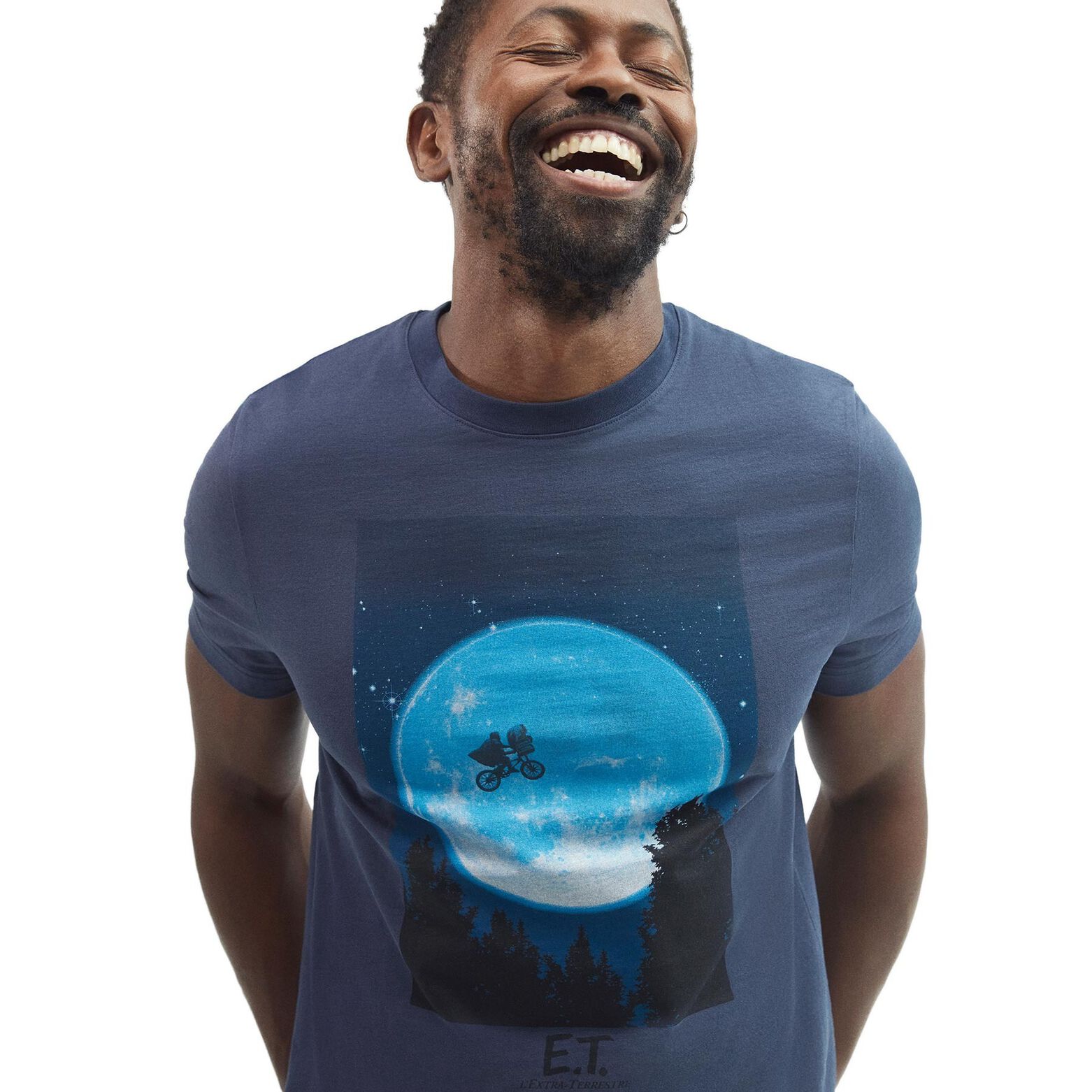 Tee shirt col rond imprimé E.T l'extraterrestre Jules