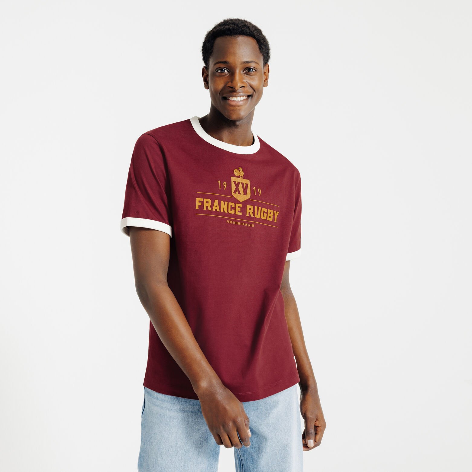 Tee shirt imprim&eacute; licence France Rugby