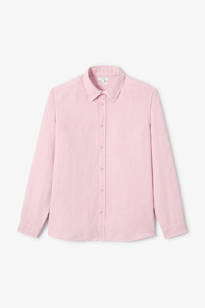 Chemise 100% lin regular unie