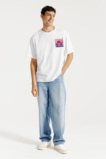 Tee shirt imprim&eacute; licence Keith Haring