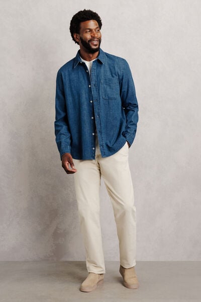 Chemise 100% coton chambray