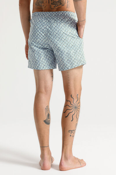 Zwemshort met geometrische print