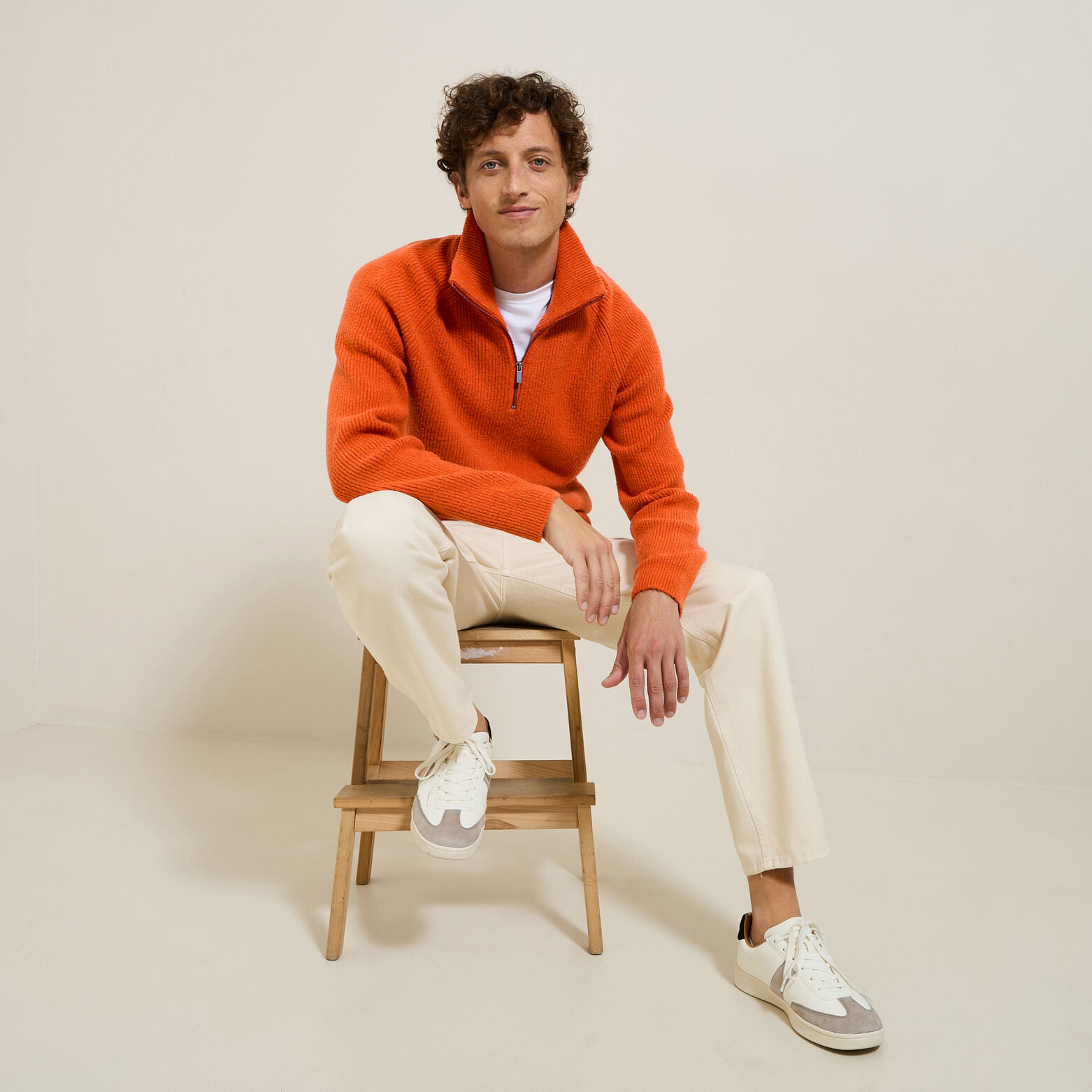 Pull col camionneur doux