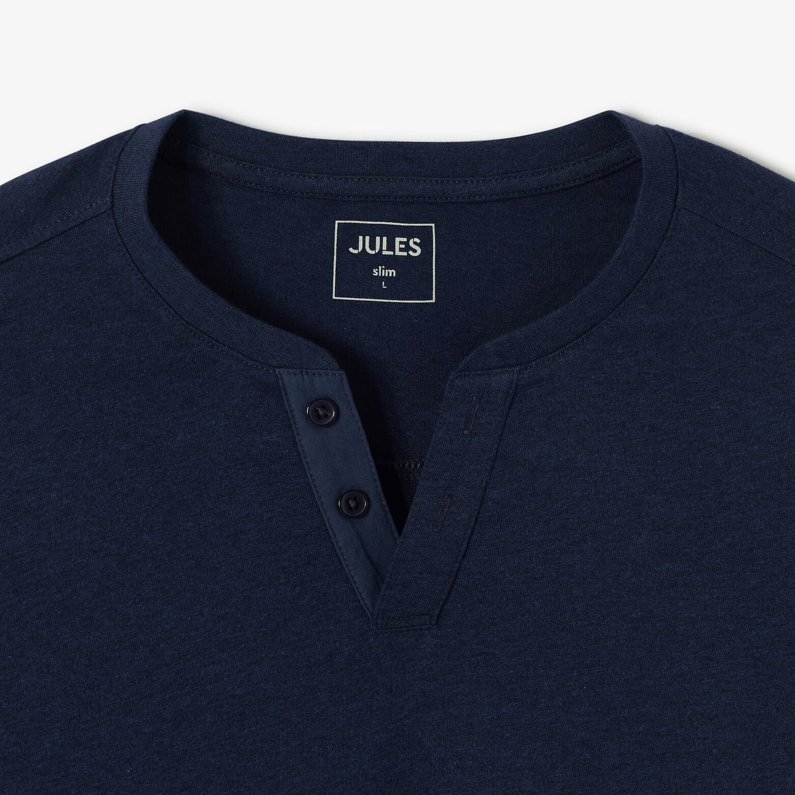 Tee shirt col tunisien manches longues