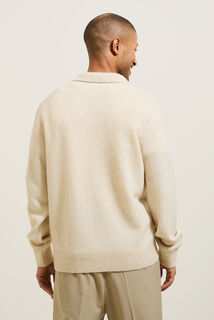 Polo en maille col resort