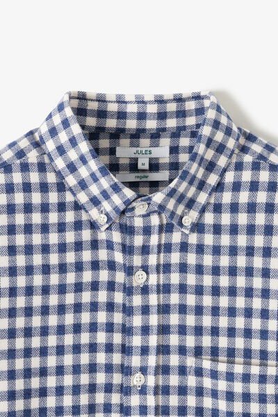 Chemise en coton flanelle à carreaux